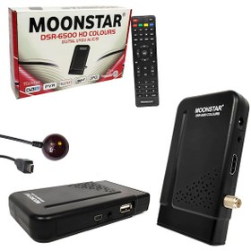 Resim Moonstar Dsr 6500 Hd Colours Mini Full Hd Uydu Alıcı 