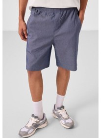 Resim Tommylife Kot Lacivert Standart Fit Dokuma Hafif Esnek Chino Erkek Şort - 81292 Kot Laci 