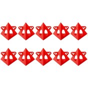 Resim Suntek 10 Adet Tuval Ahşap Marangoz Için Üçgen Kırmızı Kırmızı 