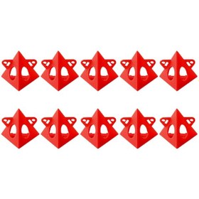 Resim Suntek 10 Adet Tuval Ahşap Marangoz Için Üçgen Kırmızı Kırmızı 