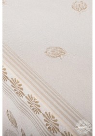 Resim Nilüfer Lüx Jakar Kumaş Bej Masa Örtüsü Dikdörtgen 160x320 Cm - 1089 Çok Renkli 