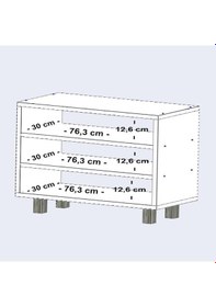 Resim Kenzlife Portmanto Ayakkabılık Ve Askılık Edik3 Gribyz 53 080 32 Oniki Çift Ayakkabı Kapasitesi Ahşap 