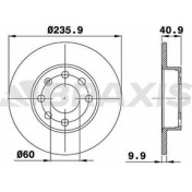 Resim Braxis AE0384 Ön Fren Disk Aynası Corsa A 1.2 1.3 1.4 83 89 Kadett D E 1.2 1.3 1.4 84 89 569028 