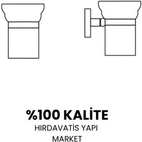 Resim Çelik Banyo Paslanmaz Pirinç Dilek Cam Diş Fırçalık Gri 