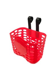 Resim Bisiklet Ön Sepet Kırmızı Askılı 