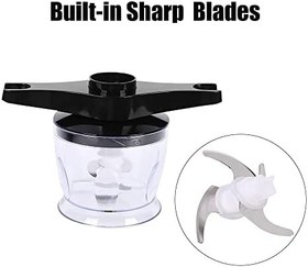 Resim kajilai 4'ü 1 Arada Çok Fonksiyonlu Daldırma El Blenderi 3 vitesli El Tipi Çubuk Blender 600W Karıştırma Beheri ile Düşük Gürültü/Doğrama Kasesi/Yumurta Çırpma Makinesi/Bebek Maması Smoothies So 