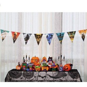 Resim Cadılar Bayramı Halloween Flama Bayrak Banner Süs 8 Li - YOK / STANDART 