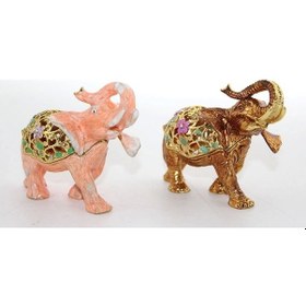 Resim Swaroski Taşlı Tekli Fil Figürü Alk1889 01 