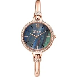 Resim Hanyang Sadece 1 Adet Mavi Izle Lvpai Marka Kadın Bilezik Saatler Set Moda Kadın Elbise Bayanlar Bilek Izle Lüks Gül Altın Kuvars Izle Set Hediye Dropshiping (Yurt Dışından) 