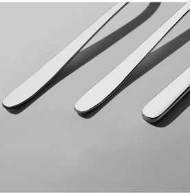 Resim Nehir Sultan Sade 6 Kişilik 36 Parça Çatal Kaşık Bıçak Takımı Gümüş 