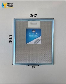 Resim Bauknecht : Dkm1363ın 267x305 Mm Aspiratör & Davlumbaz Tel Yağ Filtresi Model: 4055250429 - 063410455 26,7x30,5 Cm 