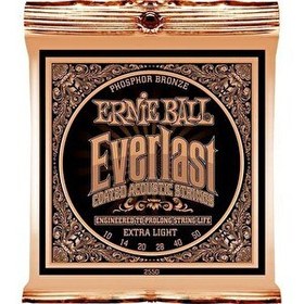 Resim Ernie Ball P02550 Everlast Akustik Gitar Teli (Extra Light) 