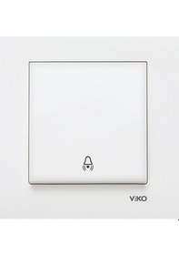 Resim Viko Karre Zil Anahtarı + Çerçeve 