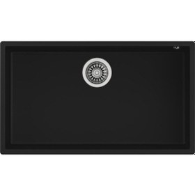 Resim Teka Square 72.40 Tg Tezgah Altı Siyah Granit Eviye 