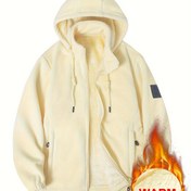 Resim Kadınlar için Sonbahar ve Kış Ayları İçin Kalınlaştırılmış Sıcak Polar Ceket, Çıkarılabilir Kapşonlu, Günlük Açık Hava Sporları İçin Mükemmel. 