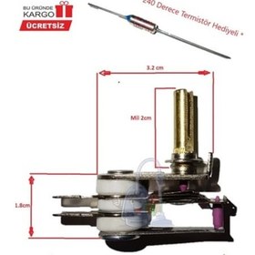 Resim Karaca Tost Makinesi Termostat Mil Uzunluğu 2 Cm 10 Amper (470515140) Uyumlu 