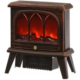 Resim Dekoratif Ledli Isıtmalı Ayaklı Şömine 36cm Aalk2504 