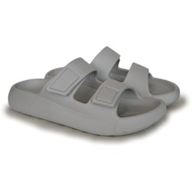 Resim Oregon Shoes Feelup Comfort Taban Eva Erkek Plaj Havuz Deniz Günlük Cırtlı Terlik Gri 