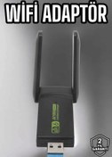 Resim KAKTÜS JACK Wifi Adaptör Çift Bantlı Kablosuz Wifi Adaptörü 