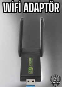 Resim KAKTÜS JACK Wifi Adaptör Çift Bantlı Kablosuz Wifi Adaptörü 
