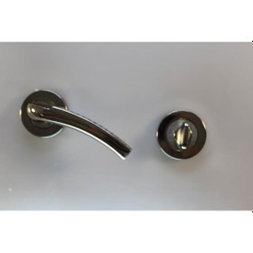 Resim Kapı Kolu Yakut Rozetli Nikel Saten Wc 