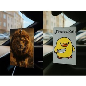 Resim Aslan Ve Kimine Bela Kimine Fena - İkili Oto Kokusu - Dekoratif Araç Kokusu Ve Aksesuarı 