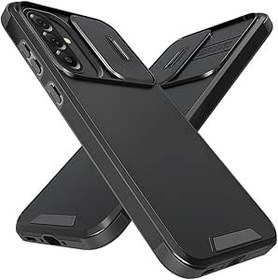 Resim Samsung Galaxy A56 / A36 5G için Kamera Korumalı Kılıf, (Askeri Kalite Darbeye Dayanıklı) Çizilmez PC TPU Kılıf Samsung Galaxy A56/A36 5G için Sürgülü Kamera Koruyucu Kılıf 