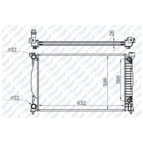 Resim Motor Su Radyatoru Audi A4 2000- Klimali Otomatik 632X398X26 504608916 