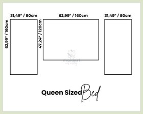 Resim Wall Molding Kit for Bedroom, Precut Wall Trim - 25mm / Ht:160cm-Queen 
