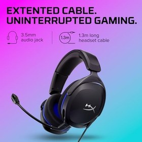 Resim HYPERX Cloud Stinger 2 - Mikrofonlu hafif kulak üstü kulaklık, Döndürülebilir-sessize alma fonksiyonu, 50 mm sürücü, PC uyumlu 