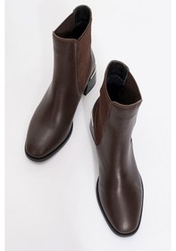 Resim Luvishoes Neiva Kahve Cilt Hakiki Deri Kadın Chelsea Bot Kahverengi Deri 