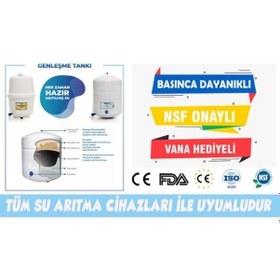 Resim Sulook Ihlas Aura Cebilon 3,2 Galon Nsf Onaylı Metal Su Arıtma Tankı 