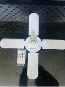 Resim HG Bluetooth Hoparlör Disko Topu Rgb Led Işıklı Renkli Işık Lamba 4 Kanatlı Kumandalı Ampul 