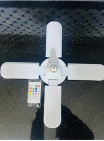 Resim HG Bluetooth Hoparlör Disko Topu Rgb Led Işıklı Renkli Işık Lamba 4 Kanatlı Kumandalı Ampul 