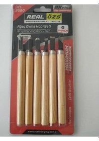 Resim Realözs Ağaç Oyma Hobi Seti 6 Parça 