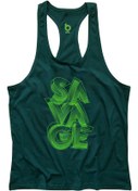 Resim BLUU Savage Fitness Gym Tank Top Sporcu Atleti 