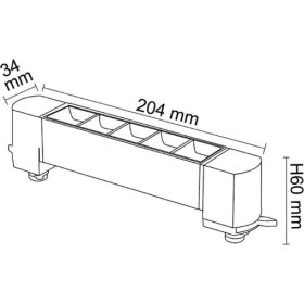 Resim Forlife Siyah Kasa Silver Lensli Hareketli Ray Armatürü 