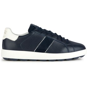 Resim Geox Erkek Lacivert Spherica Vs Ec4 Bağcıklı Deri Sneaker 