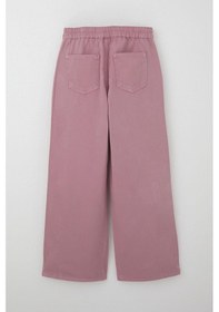 Resim Breeze Kız Çocuk Gabardin Pantolon Geniş Paça Beli Lastikli 5-9 Yaş, Gülkurusu Gülkurusu 