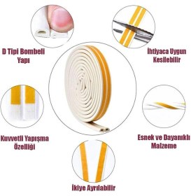 Resim Hayveys Kapı ve Pencere Bandı Soğuk Önleyici Koruma Bandı 