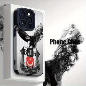 Resim Beşiktaş Takım Logosu Dumanlı Duvar Kağıdı Tasarımı, Benzersiz ve Yaratıcı, Popüler Yapay Deri Kılıfı for iphone 17, 16, 15, 14, 13, 12, 11, 7, 8, X, XS için Uygun, Kir Direnciliği ve Darbe Karşıtı Fonksiyonellik ile Şık Görünüm, Telefon Kılıfı Bjk, Telefon Kılıfı, Telefon Kılıfları, Elverişli Kapak, Kılıf 