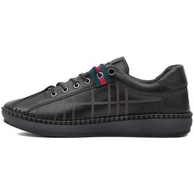 Resim Voyager Z096 Kadın Hakiki Deri Ortopedik Casual Ayakkabı Siyah Siyah 