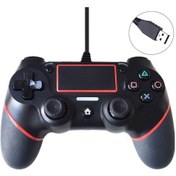 Resim Sony Playstation Ps4 İçin Kablolu Oyun Denetleyicisi Kırmızı 