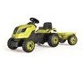 Resim Smoby XL Römorklu Pedallı Traktör - Yeşil 710130 