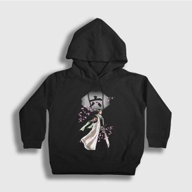 Resim Presmono Unisex Çocuk Byakuya Anime Bleach Kapüşonlu Sweatshirt 