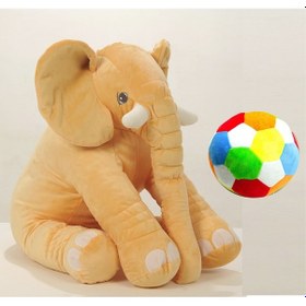 Resim Uyku Arkadaşım Fil 90 Cm Ve Soft Top Pembe 