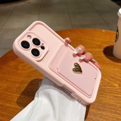Resim 2'li Set: Pembe Yüksek Bambu Malzeme 3D Kalp Kart Tutucu Telefon Kılıfı, Iphone 13, Iphone 15 Pro Max ve Iphone 11/11 Pro Max/11 Pro/12/12 Pro/12 Pro Max/13/13 Pro/13 Pro Max/14/14 Pro/14 Pro Max/15/15 Pro Max/15 Pro/16/16 Pro/16 Pro Max Cihazlarıyla Uyumlu 