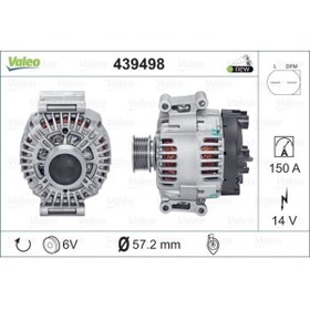 Resim Valeo ALTERNATOR 14V 150AH A4 A6 1.6 1.8 2.0 2.7 TDI BPP BGB BWE BWT - 439498 