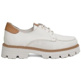 Resim Mammamia D24ya-3850 Kadın Deri Oxford Ayakkabı D24YA-3850-R7263 Beyaz 