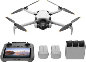 Resim DJI Mini 4 Pro Fly More Combo Plus (DJI RC 2) (Ekranlı Kumanda) - 4K HDR Kameralı Mini Drone, 20 km (FCC) Maksimum Video Aktarım Mesafesi, Çok Yönlü Engel Algılama, 45 Dakikalık Uçuş, 2 Akıllı Batarya 